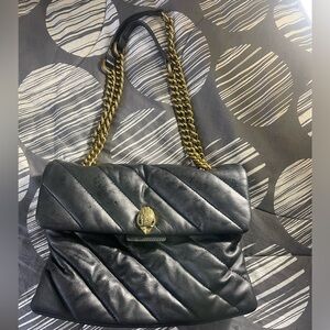 Large cross, body or shoulder bag, Kurt Geiger, black